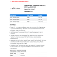 thumbnail image 2 of Steering Rack - Compatible with 2011 - 2013 Ram 2500 RWD 2012, 2 of 2