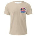 thumbnail image 4 of Cmfcve Summer Men's Tees Short Sleeve Round Neck Sports T-shirt Coconut Printed Breathable Outdoor Shirt, 4 of 5