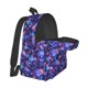 thumbnail image 5 of Disketp Skull daisy purple Mochila Escolar de Gran Capacidad y Peso Ligero, Mochila de Viaje Ideal para Escuela, Trabajo y Uso Diario, Cómoda y con Estilo, 5 of 8