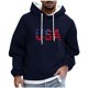 thumbnail image 2 of Sudadera con capucha para hombre, informal, a la moda, con estampado, con cordón, de manga larga, de poliéster, 2 of 5