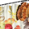 thumbnail image 2 of Happy Thanksgiving Turkey Fall Leaves Pumpkin Shower Curtain 72"x84" ,Bathroom Decorative Shower Curtains Set with 12 Hooks,Modern Waterproof Washable Shower Curtain, 2 of 4