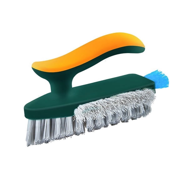 3-in-1 Grout Cleaning Brush, 1 Pack, V-Shaped Stiff Bristles with Scraper Edge
