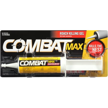 Combat Max Roach Killing Gel for Indoor and Outdoor Use, 1 Syringe, 2.1 (Best Chemical For Roaches)