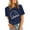 Navy, variant on Spring Tops for Women Volleyball Shirts Team Tee Tops Graphic Casual Short Sleeve Shirts for Women Green L