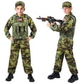 thumbnail image 2 of Disfraz Metemot Kids Army para niños con juguetes militares de 3 a 12 años, 2 of 7