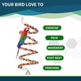 thumbnail image 5 of NVAAV Natural Colorful Bead Parrot Toy Rope Bungee Perch for Small Medium Parrot (43 inch Length), 5 of 6