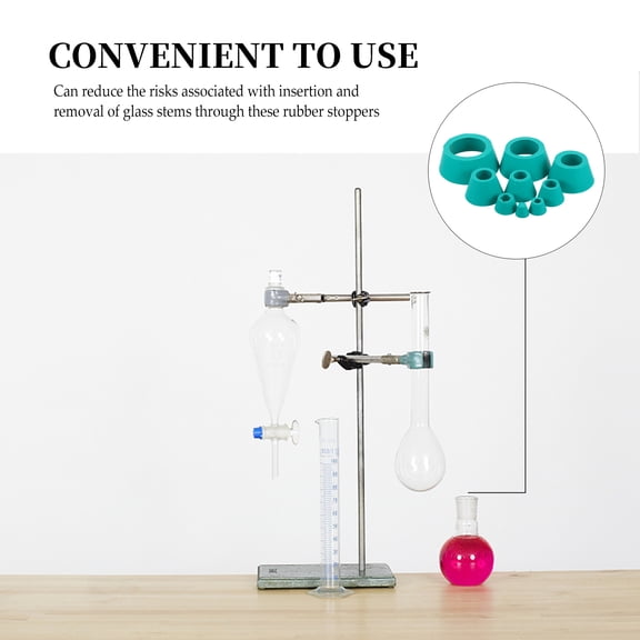 MLINS 8pcs Buchner Funnel Flask Adapter Rubber Tapered Collar Filter Adapter Set