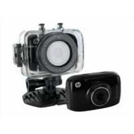 HP Action Cam ac100 - Action camera - 1080p - 5.0 MP - underwater up to 30ft - red