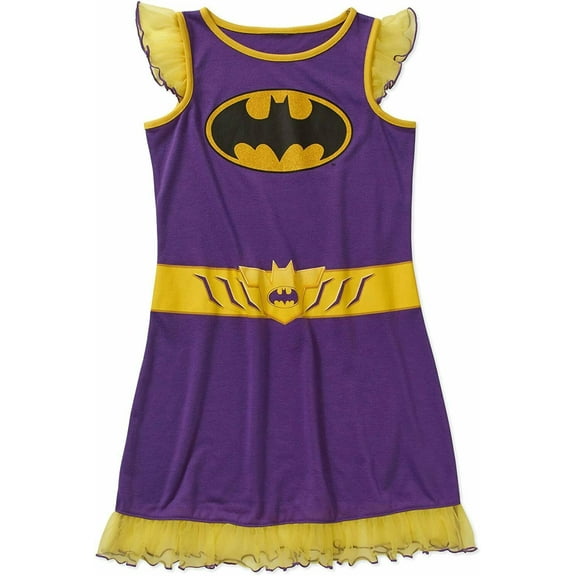 Batgirl Short Sleeve Nightgown Pajama Girl Size 6/6X