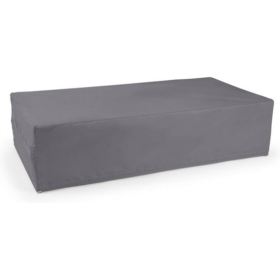 Covermates Rectangular Accent Table Cover - Patio Outdoor Furniture Cover, Water Resistant Outdoor Ottoman/Side Table Cover, 300D Polyester, 60W x 36D x 25H, Charcoal