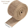 thumbnail image 6 of 3 Rolls Christmas Buffalo Plaid Ribbon Christmas Wrapping Ribbon Wired Edge Burlap Check Ribbon Gingham Christmas Wreath Tree Decor, 6 of 6