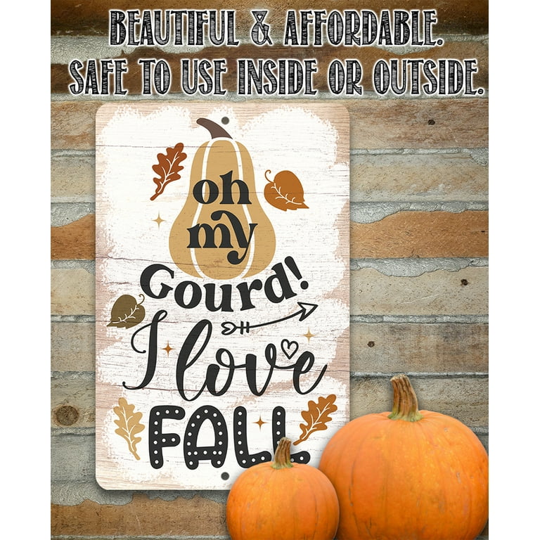 Tinworld Tin Sign: Pumpkin Patch Rustic Fall Produce Metal Decor Halloween Thanksgiving Cottage Farm B046
