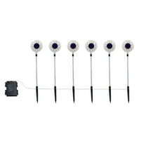 AJKSFHIU Halloween Decorations Outdoor Solar Spotlights,Halloween Solar Swaying Garden Lights with Eyeballs,Color Changing Outdoor Halloween Lights,for Halloween Party Porch Yard Decorations