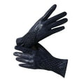 thumbnail image 2 of 1 Pair Women Cycling Gloves Autumn Winter Windproof Elastic Faux Snakeskin Touchscreen Anti-slip Thermal Cold Weather Full Finger Motorcycle Riding Gloves, 2 of 8