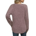 thumbnail image 5 of Ounisa Sweaters for Women Long Sleeve Shirts Crew Neck Sweatshirt Lightweight Casual Tunic Tops, 5 of 5