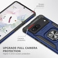 thumbnail image 2 of Cass Creations Case Compatible with Google Pixel 7 (6.3 inch), Shockproof Hybrid Armor Case Phone Cover with Ring Stand Kickstand - Blue, 2 of 5