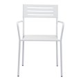 thumbnail image 3 of Wald Outdoor Dining Arm Chair White Finish (Set of 2), 3 of 5