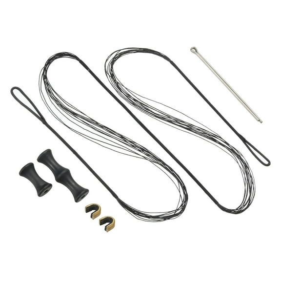 Uxcell 43.7" Archery Bow String Replacement 12 Strands for Recurve Longbow Black