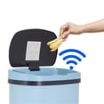 thumbnail image 6 of FOA Rena 13 Gallon Stainless Steel Motion Sensor Automatic Trash Can in Blue, 6 of 16