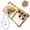 Gold, variant on Mynvo Glitter Case for Samsung Galaxy S26 Ultra with Camera Lens Protector, Rhinestone Butterfly Phone Cover with Beaded Wrist Lanyard