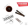thumbnail image 5 of Hawwwy 12-Piece Hair Bun Maker Kit & Carry Case, Easy & Fast Small Bun Best Sellers Kit, 5 of 7
