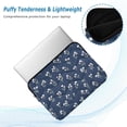 thumbnail image 2 of FORMRS 15-15.6 inch Laptop Sleeve Case Soft Carrying Quilted Computer Bag Cover, White Floral Pattern, 2 of 7