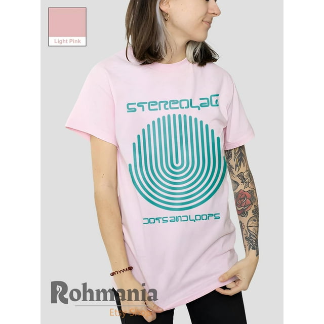 Stereolab Dots and Loops T Shirt, Avant Pop Band Music Merch Shirt, Retro 90s Personalized - Ivory - XL