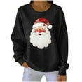 thumbnail image 2 of UQJfacai Christmas Sweatshirts for Women Christmas Tree Print Crewneck Sweater Ribbed Loose Fit Long Sleeve Xmas Holiday Pullover Tops, 2 of 4