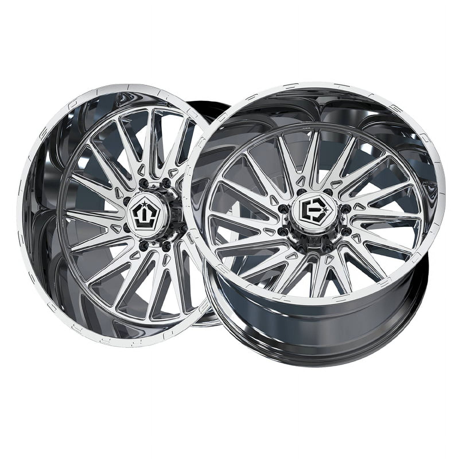 24x12 TIS 547C Chrome Plated Wheel 8x180 (-44mm) - Walmart.com