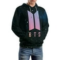 thumbnail image 7 of Kpop BTS Hoodie Unisex 3d Novelty Hoodies Graphic Hoodies Pullover Sweatshirts For Men Women Teen 2XL, 7 of 7