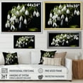 thumbnail image 4 of Designart "A Minimalist Still Life Featuring Snowdrops" Snowdrops Floater Framed Canvas Prints, 4 of 5
