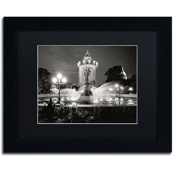 Trademark Fine Art "Bartholdi Park" Canvas Art by Gregory O'Hanlon Black Matte, Black Frame