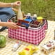 thumbnail image 4 of Ganfancp Plegable Cesta de Picnic de Gran Capacidad Al Aire Libre de Regalo de Camping Bolsa Térmica de Mano de Papel de Aluminio de Tela Espesada Bolsa de Picnic de Coches de Almacenamiento de Bolsa, 4 of 7