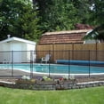 thumbnail image 2 of Sentry Safety Pool Fence Visiguard is The Most See-Thru Pool Fence on The Market 5’ Tall 10’ Long Removable Child Safety Fence. (Tan Border), 2 of 8