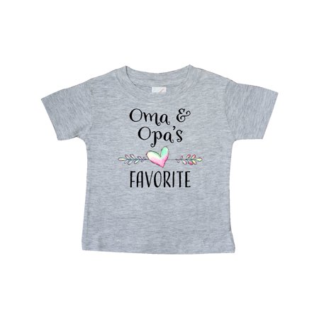 

Inktastic Oma and Opa s Favorite- Heart Grandchild Gift Baby Boy or Baby Girl T-Shirt