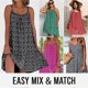 thumbnail image 3 of CamiBloom - Floral Printed Camisole Dress, Women's Summer Loose-Fit Mini Dress Sling Tank Sundress Boho Cami Dress (Red,3XL), 3 of 4