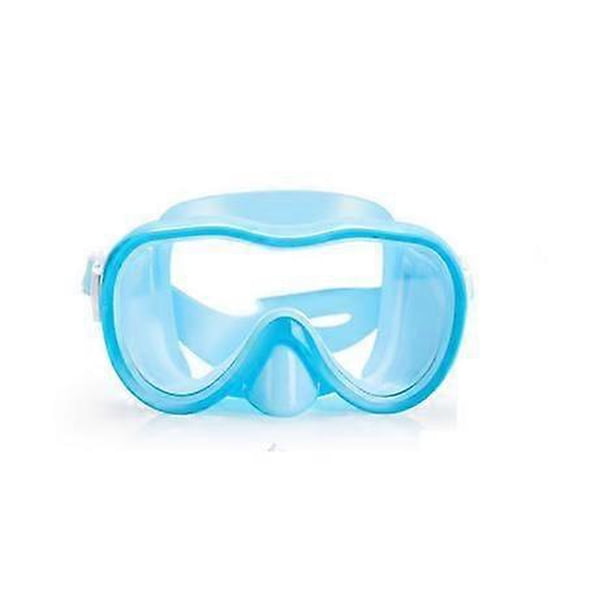 Kids Swim Goggles: Anti-Fog Pool Diving Mask for Children No-Leak Wide-Frame Mask - Elastic Fabric Strap for Longtime Wear