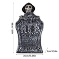 thumbnail image 3 of Happy Halloween Halloween Tombstone Decoration, Lighted Gravestone With Creepy Voice Spooky Head, Light Up Eyes, Spooky Sound Effects For Party Halloween Yards Decor, 3 of 8