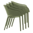 thumbnail image 5 of Compamia Sky Pro Stacking Dining Chair in Olive Green finish, 5 of 10