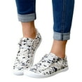 thumbnail image 3 of Wyzesi Espadrilles Rouges pour Femmes Chaussures Décontractées Chaussures Imprimé Teinture sur Nœuds Non Positionnées Chaussures de Sport en Toile Mode Décontractée Espadrilles Blanches Lingettes Nettoyantes Espadrilles Blanches Femmes, 3 of 7