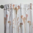 thumbnail image 3 of Designart 'Retro Flowers Pattern I' Mid-Century Modern Curtain Panel, 3 of 5