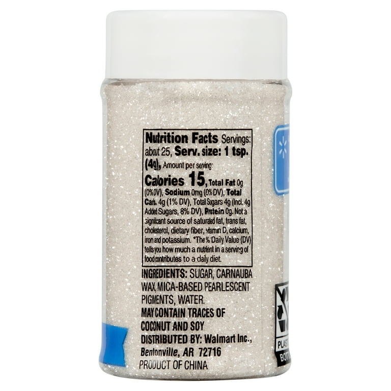 Great Value White Sanding Sugar, 3.5 oz - Walmart.com