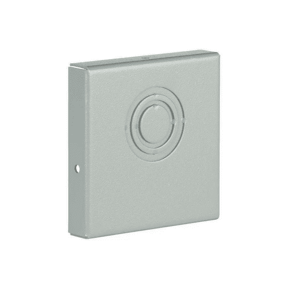 Wireway, End Cap, 4x4 Sq In, Steel, Gray