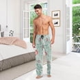 thumbnail image 7 of Summer Palm Leaf Ghost Pajama Pants, Men's Lounge Pants Light with Drawstring and Pockets, Christmas New Year Birthday Father's Day Gifts, X-Large, 7 of 7