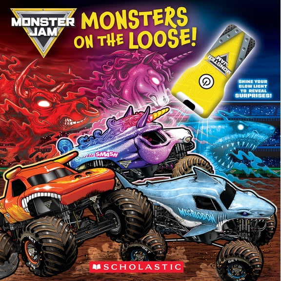 Monster Jam: Monsters on the Loose! (Board Book with Flashlight), (Hardcover)