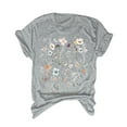 thumbnail image 3 of iTNHFP T-Shirts pour Femmes Manches Longues Mode Décontractée Imprimé Mignon Col Rond Manches Courtes, 3 of 3