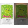 thumbnail image 2 of Frog on Lily Pad Green Polkadots Ceramic Night Light, 2 of 2