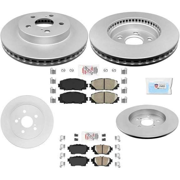 Disc Brake Rotors Brake Pads Fits 20-21 Toyota Corolla w/ Electric Parking Brake