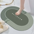 thumbnail image 5 of JOGZMZ Diatomite Bathroom Water-absorbent Floor Mats Bathroom Doorway Non-slip Foot Mats Sink Toilet Quick-drying Floor Mats Green 16x23.62in, 5 of 8
