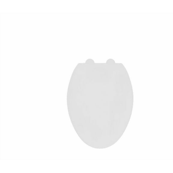 Mirabelle MIRTSEZ201 White Toilet Seat Cover Height: 1.75 in. Length: 18.19 in.